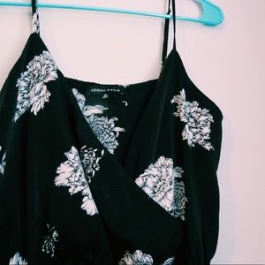 black floral romper
